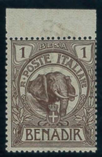 Elefante, 1 b. bruno n. 1, valore ... 