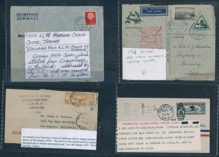 CRASH MAIL - 1928/1974 - Inusuale ... 