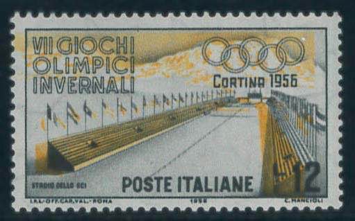 Olimpiadi Cortina 56, 12 lire n. ... 