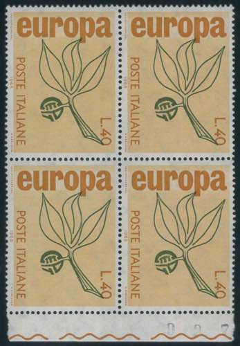 Europa Cept 1965, 40 lire n. 1002 ... 