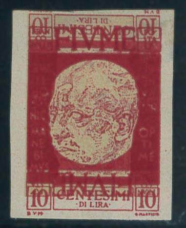 DAnnunzio 10 c. rosso n. 114d, ... 