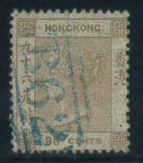 HONG KONG - 96 c. giallo oliva n. ... 