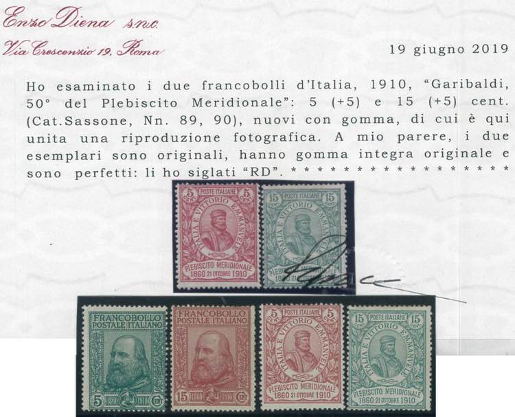 Garibaldi, serie cpl. n. 87/90 ... 