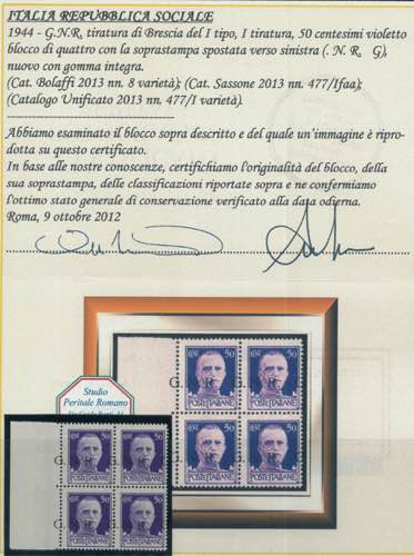 Imperiale 50 c. n. 477/Ifaa, con ... 
