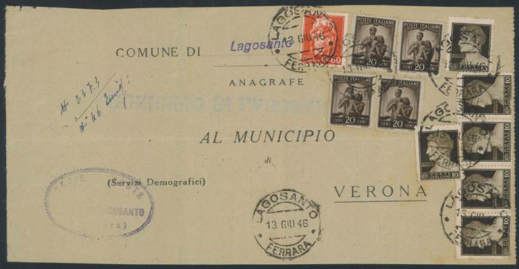 13.6.1946 - Frontespizio di Modulo ... 