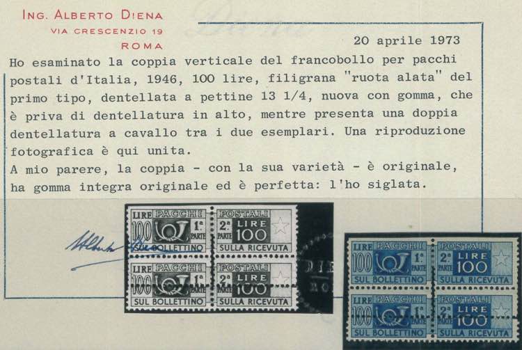 Pacchi Postali 100 lire n. 77 in ... 