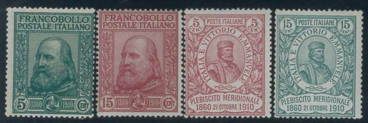 Garibaldi, serie cpl. n. 87/90, ... 