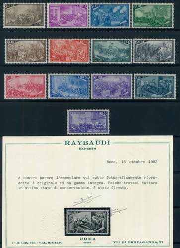 Risorgimento, serie cpl. n. 580/91 ... 