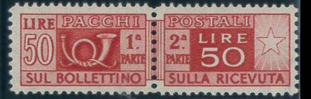 Pacchi Postali 50 lire n. 76/II, ... 