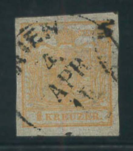 AUSTRIA - 1 kr. giallo n. 1, ben ... 
