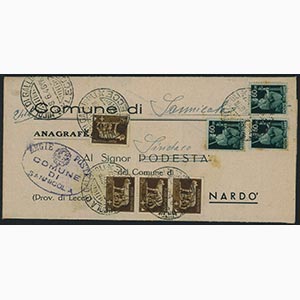 8.6.1946 - Modulo da Sannicola per Nardo ... 