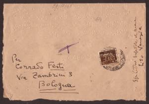 Imperiale 5 c. n. 243 isolato su lettera ... 