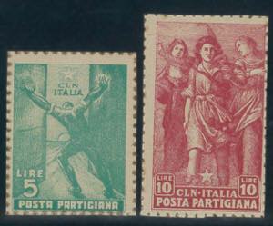 PARMA - Posta Partigiana, serie cpl.. n. 1/2 ... 