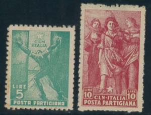 PARMA - Posta Partigiana, serie cpl. n. 1/2. ... 