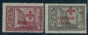 Croce Rossa, serie cpl. n. 132/3. (350)