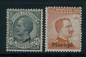 PISCOPI - 15 e 20 c. sovr. n. 10/11. (380)