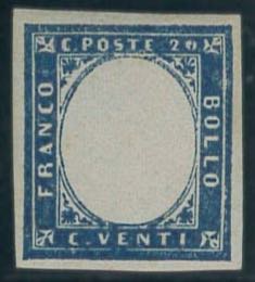20 c. n. 15 SENZA TESTA, Bolaffi n. 12B.