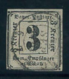 BAVIERA - Segnatasse 3 kr. n. 1. (420)