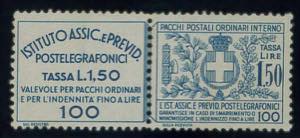 1,50 lire azzurro n. 17. (375)