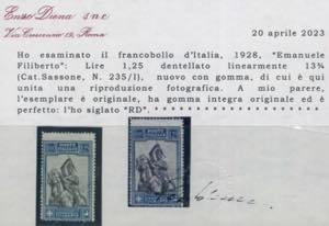Emanuele Filiberto, 1,25 lire dent. 13 3/4 ... 