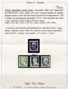 Imperiale 50 lire sovr. G.N.R. di Verona, n. ... 