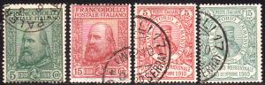 Garibaldi, serie cpl. n. 87/90. (525)