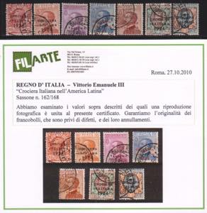 Crociera Italiana, serie cpl. n. 162/8 con ... 
