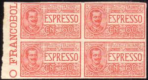 Espresso 60 c. n. 7a, non dentellato, in ... 