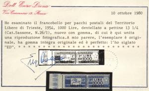 Cavallino, Pacchi Postali n. 26/I bordo di ... 