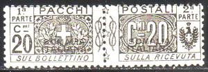 Pacchi Postali 20 c. sovr. n. 3. (700)
