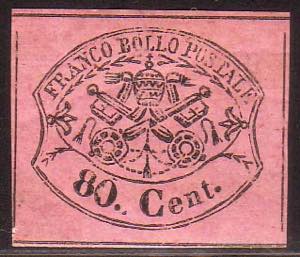 80 c. rosa lillaceo n. 20 (ED). (350)