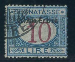 Segnatasse 10 lire sovr. n. 11 (Sor.). (1100)