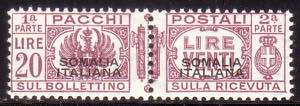Pacchi Postali 20 lire sovr. n. 65. (1200)