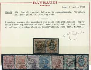 Crociera Italiana 1924, serie cpl. n. 162/8 ... 