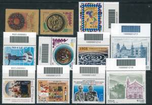 11 francobolli del 2008, n. 3060/3070, ... 
