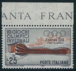 Olimpiadi Cortina 56, 25 lire n. 795b, con ... 