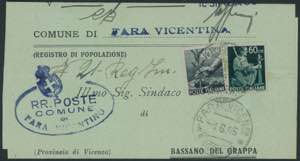 1.6.1946 - Modulo da Fara Vicentina per ... 