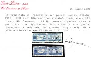 Cavallino, Pacchi Postali 1.000 lire n. ... 