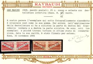 Pacchi Postali 25 c. n. 4d, con dentellatura ... 