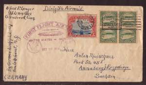 U.S.A. - Lettera con primo volo Zeppelin da ... 