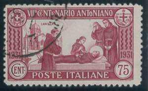 SantAntonio 75 c. dent. 12 n. 299, annullo ... 