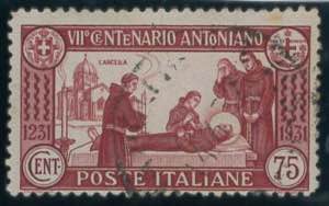 SantAntonio 75 c. dent. 12 n. 299, annullo ... 