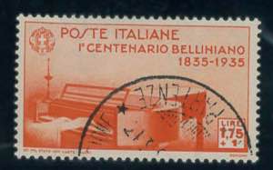 Bellini, 1,75 lire n. 392, con annullo ... 