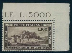 Romana, 100 lire n. 600, splendido angolo ... 