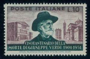 Verdi, 10 lire n. 677, con filigrana ruota ... 