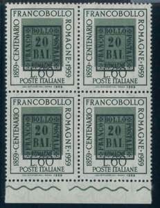 Francobolli di Romagna, 60 lire n. 876a, con ... 