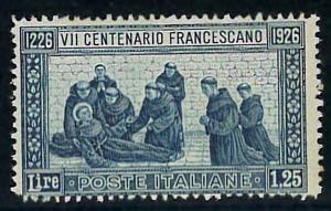 San Francesco, 1,25 lire dent. 13 1/2 n. 196 ... 