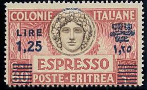 Espresso sovr. 1,25 lire su 60 c. n. 11 ... 