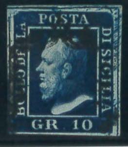 10 gr. azzurro cupo n. 12 (AD). (900)