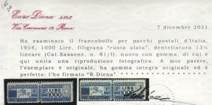 Cavallino, Pacchi Postali n. 81/I, fresco ... 